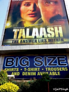 "The answer lies within", declares a movie hoarding
